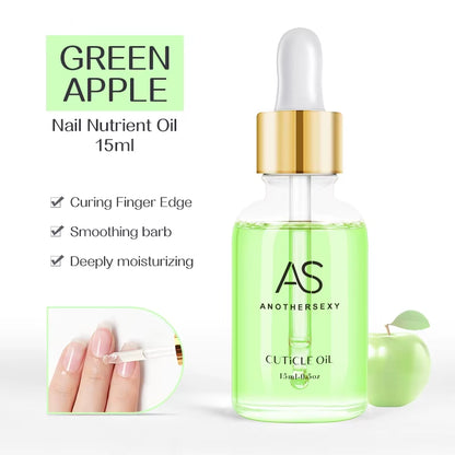 AS 15ML Dried Flower Cuticle Nutrient Oil Nourish Restore Damaged Nails Vitamin Nail Care Oil Soften Moisturizes Strength